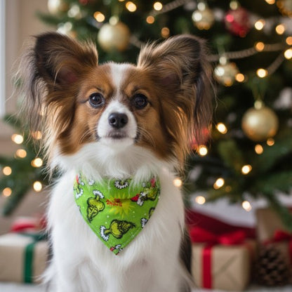Grinch Christmas Bandana