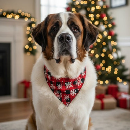 Snowflake Christmas Bandana